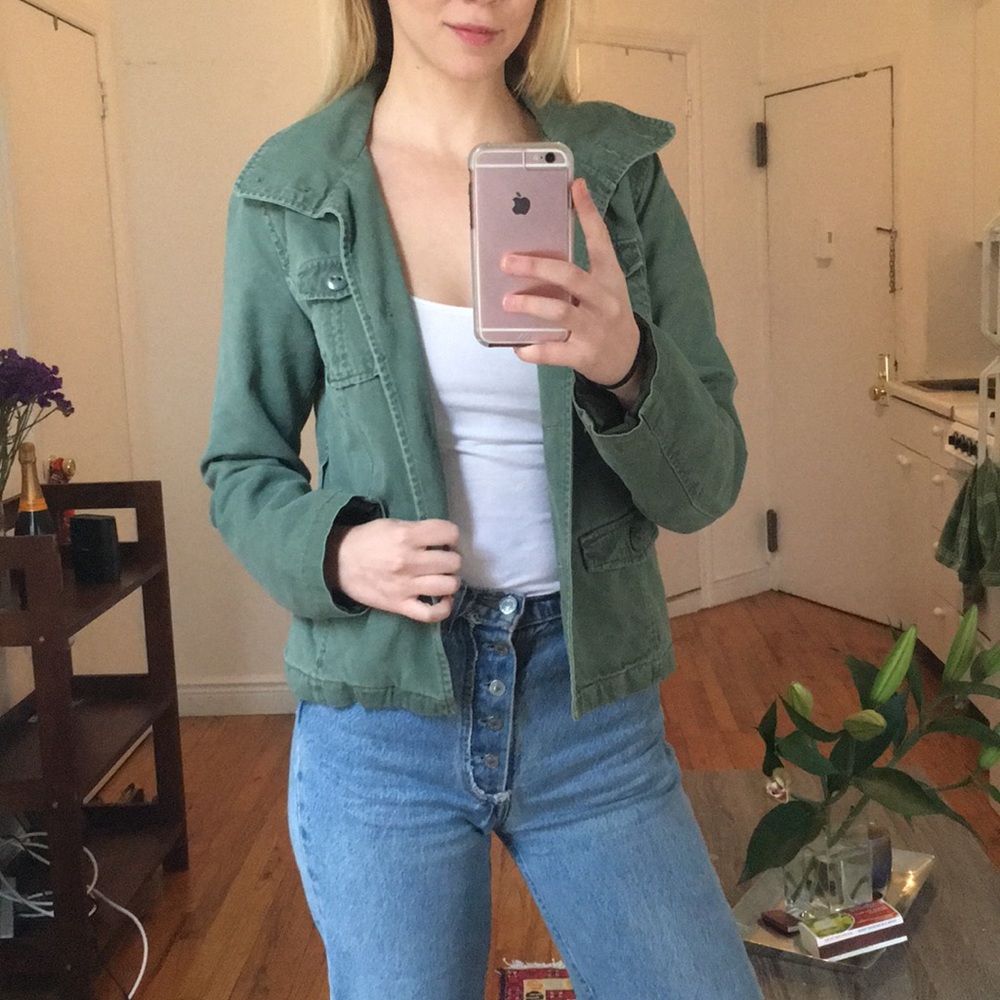 Green Army Military Jacket - Mossimo